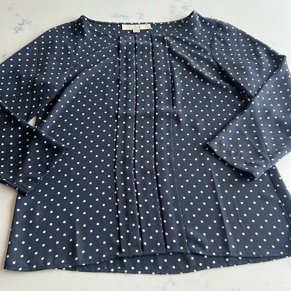 LOFT Polka Dot Blouse